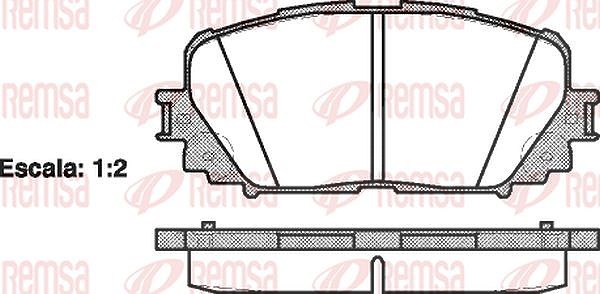 Kawe Bremsbelagsatz, Scheibenbremse [Hersteller-Nr. 125800] für Toyota
