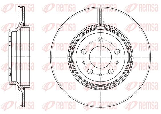 Kawe 1x Bremsscheibe [Hersteller-Nr. 677710] für Volvo