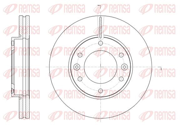 Kawe 1x Bremsscheibe [Hersteller-Nr. 6139610] für Hyundai