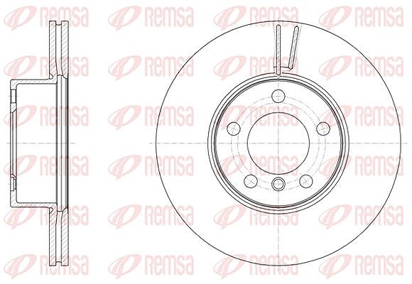Kawe 1x Bremsscheibe [Hersteller-Nr. 6149610] für BMW