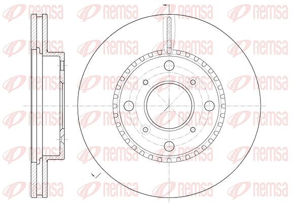 Kawe 1x Bremsscheibe [Hersteller-Nr. 680410] für Honda, Mercedes-Benz