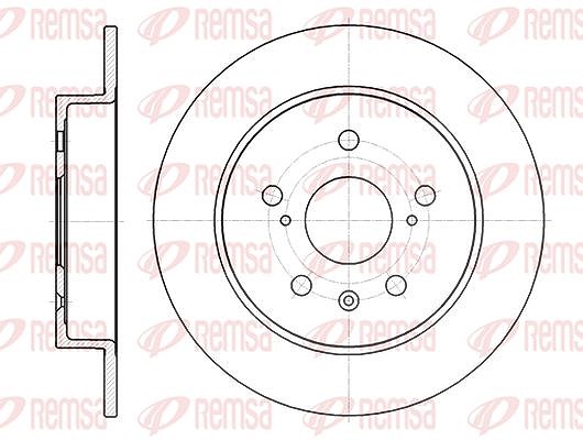 Kawe 1x Bremsscheibe [Hersteller-Nr. 6137200] für Suzuki, Fiat