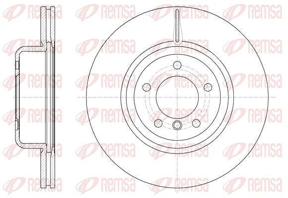 Kawe 1x Bremsscheibe [Hersteller-Nr. 6154410] für BMW