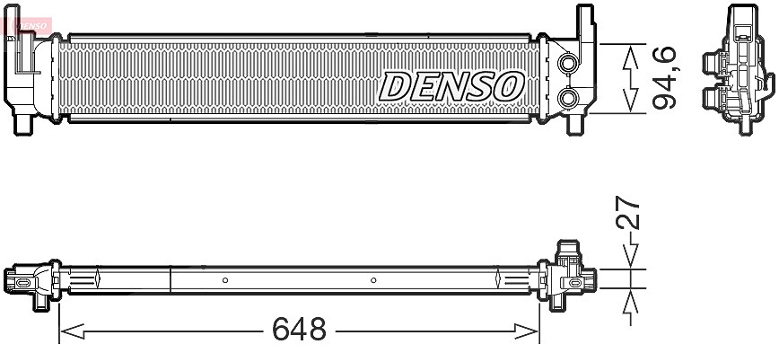 Denso Kühler, Motorkühlung [Hersteller-Nr. DRM02042] für Skoda, Audi, Seat, VW