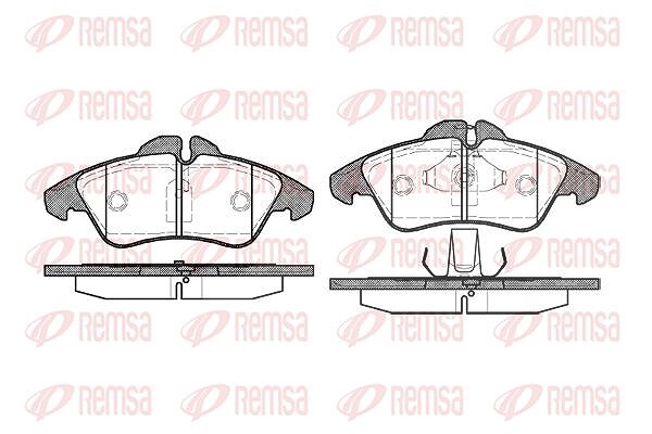 Kawe Bremsbelagsatz, Scheibenbremse [Hersteller-Nr. 057800] für Mercedes-Benz, VW
