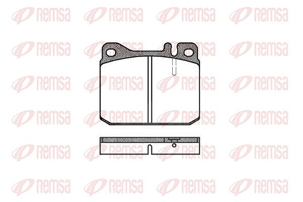 Kawe Bremsbelagsatz, Scheibenbremse [Hersteller-Nr. 001020] für Mercedes-Benz