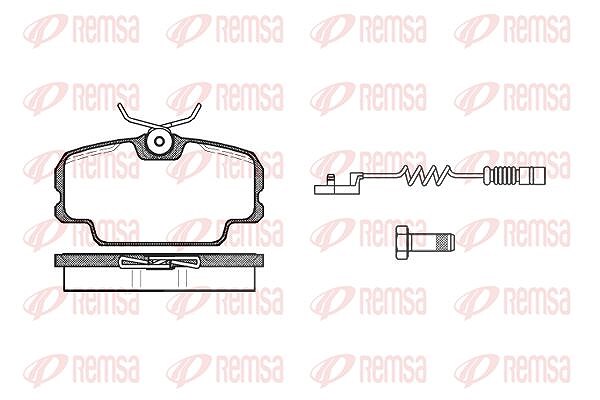 Kawe Bremsbelagsatz, Scheibenbremse [Hersteller-Nr. 014502] für Mercedes-Benz