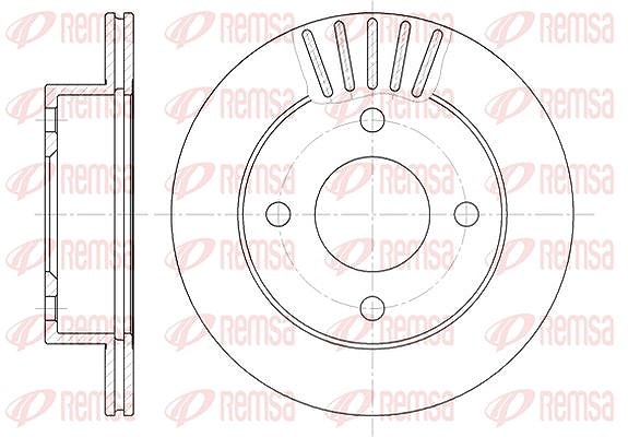 Kawe 1x Bremsscheibe [Hersteller-Nr. 6108510] für Nissan