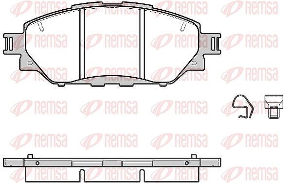 Kawe Bremsbelagsatz, Scheibenbremse [Hersteller-Nr. 167104] für Toyota