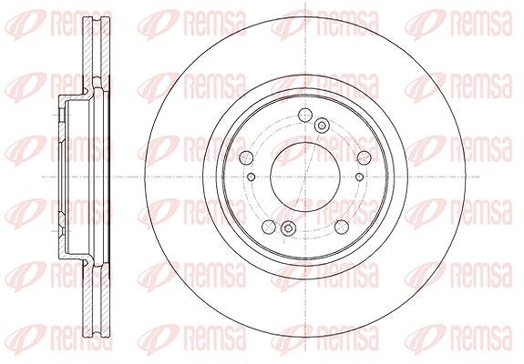 Kawe 1x Bremsscheibe [Hersteller-Nr. 6135910] für Honda