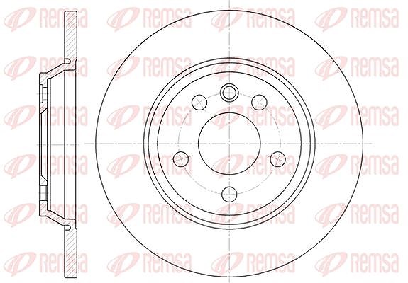Kawe 1x Bremsscheibe [Hersteller-Nr. 665900] für Ford, VW, Volvo, Seat, Land Rover
