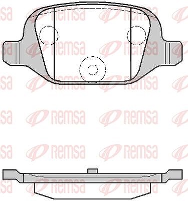 Kawe Bremsbelagsatz, Scheibenbremse [Hersteller-Nr. 072700] für Citroën, Fiat, Abarth, Lancia