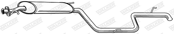 Walker Endschalldämpfer [Hersteller-Nr. 22231] für Mercedes-Benz