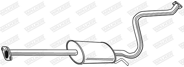 Walker Mittelschalldämpfer [Hersteller-Nr. 23043] für Hyundai