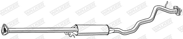 Walker Mittelschalldämpfer [Hersteller-Nr. 22457] für Honda