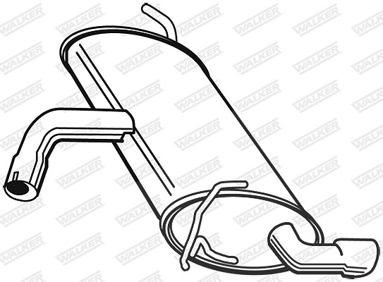 Walker Endschalldämpfer [Hersteller-Nr. 23006] für Audi