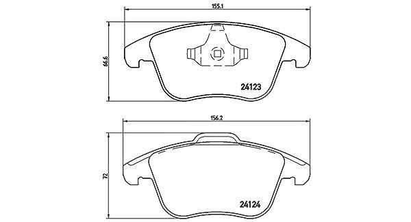 Magneti Marelli Bremsbelagsatz, Scheibenbremse [Hersteller-Nr. 363700444020] für Land Rover