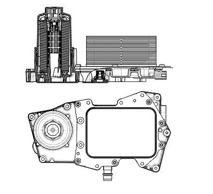 Nrf Ölkühler, Motoröl [Hersteller-Nr. 31827] für Land Rover