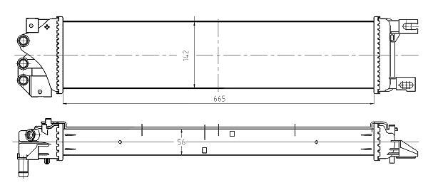 Nrf Kühler, Motorkühlung [Hersteller-Nr. 550026] für Ford