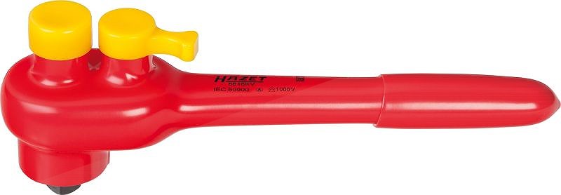 Hazet Umschaltknarre - schutzisoliert - Vierkant 10 mm (3/8 Zoll) [Hersteller-Nr. 8816KV]