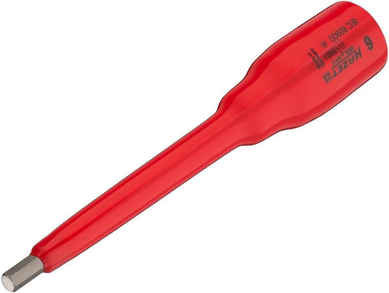 Hazet Bit-Einsatz - schutzisoliert - 1/2 -Sechskant - 6mm [Hersteller-Nr. 986LG-6KV]