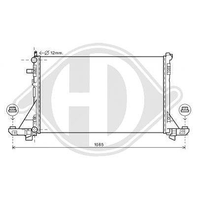 Diederichs Kühler, Motorkühlung [Hersteller-Nr. DCM2968] für Opel, Nissan, Renault