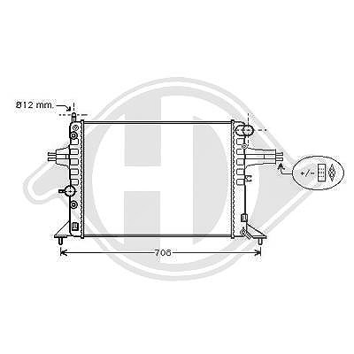 Diederichs Kühler, Motorkühlung [Hersteller-Nr. DCM2633] für Opel