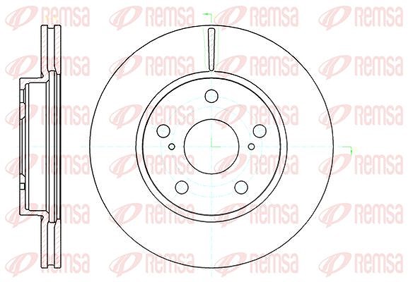 Kawe 1x Bremsscheibe [Hersteller-Nr. 6112210] für Toyota