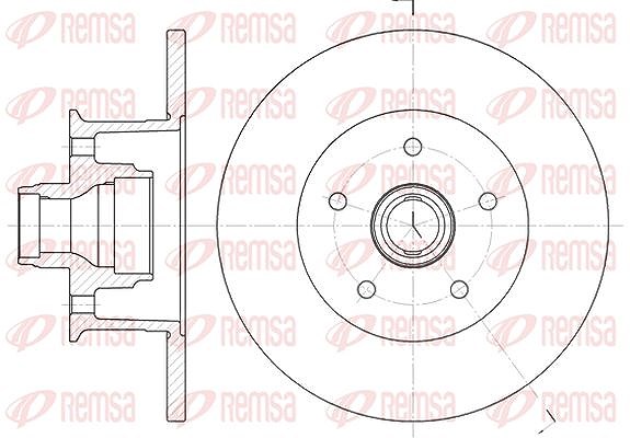 Kawe 1x Bremsscheibe [Hersteller-Nr. 646800] für VW