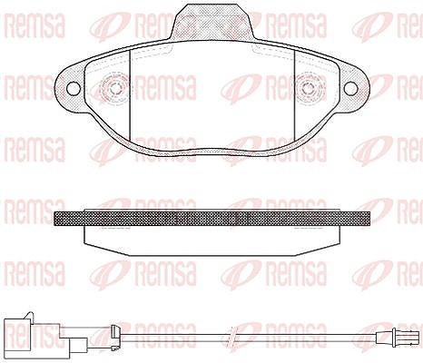 Kawe Bremsbelagsatz, Scheibenbremse [Hersteller-Nr. 041422] für Ford