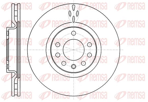 Kawe 1x Bremsscheibe [Hersteller-Nr. 6101710] für Fiat