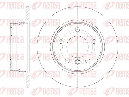 Kawe 1x Bremsscheibe [Hersteller-Nr. 6101300] für BMW