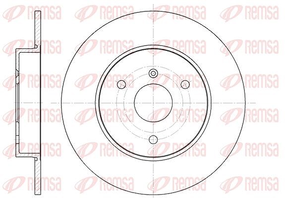 Kawe 1x Bremsscheibe [Hersteller-Nr. 661700] für Citroën, Smart