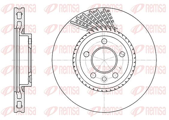 Kawe 1x Bremsscheibe [Hersteller-Nr. 674910] für VW