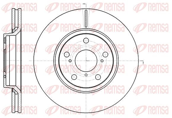 Kawe 1x Bremsscheibe [Hersteller-Nr. 6112110] für Toyota