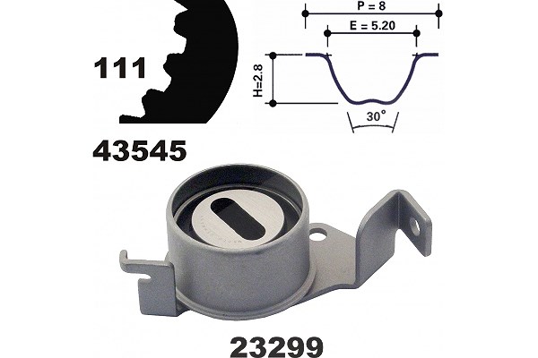 Mapco Zahnriemensatz [Hersteller-Nr. 23545] für Mitsubishi