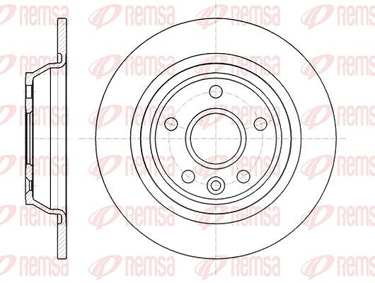 Kawe 1x Bremsscheibe [Hersteller-Nr. 6116700] für Land Rover, Volvo, Ford