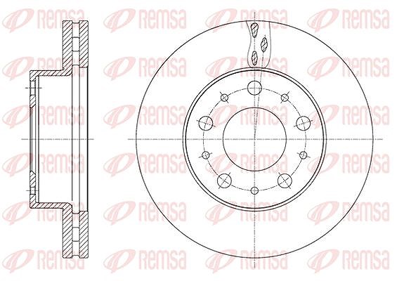 Kawe 1x Bremsscheibe [Hersteller-Nr. 6160010] für Fiat