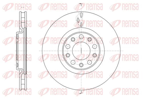 Kawe 1x Bremsscheibe [Hersteller-Nr. 6142710] für Audi, Fiat, Alfa Romeo, Jeep
