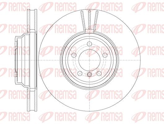 Kawe 1x Bremsscheibe [Hersteller-Nr. 6113210] für BMW