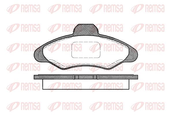 Kawe Bremsbelagsatz, Scheibenbremse [Hersteller-Nr. 033100] für Ford