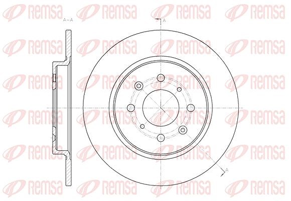Kawe 1x Bremsscheibe [Hersteller-Nr. 6146100] für Honda