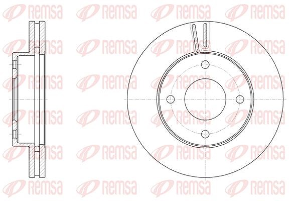Kawe 1x Bremsscheibe [Hersteller-Nr. 6153210] für Nissan
