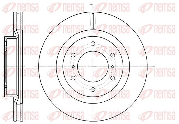 Kawe 1x Bremsscheibe [Hersteller-Nr. 6110010] für Mitsubishi