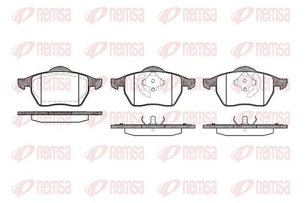 Kawe Bremsbelagsatz, Scheibenbremse [Hersteller-Nr. 039020] für Seat, Audi, Ford, VW, Skoda