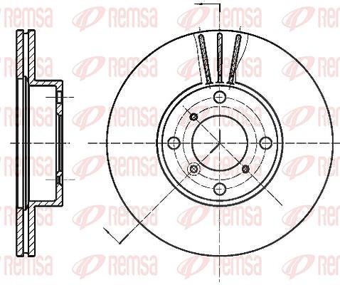 Kawe 1x Bremsscheibe [Hersteller-Nr. 695010] für Suzuki