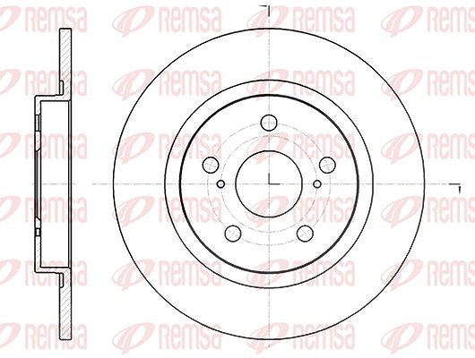 Kawe 1x Bremsscheibe [Hersteller-Nr. 6132500] für Toyota