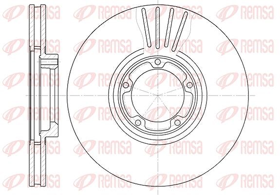 Kawe 1x Bremsscheibe [Hersteller-Nr. 651810] für Honda, Ford