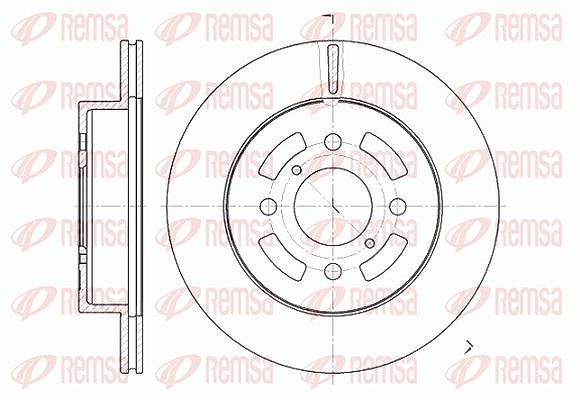 Kawe 1x Bremsscheibe [Hersteller-Nr. 664210] für Suzuki, Opel