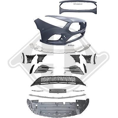 Diederichs Stoßfänger [Hersteller-Nr. 1683250] für Mercedes-Benz